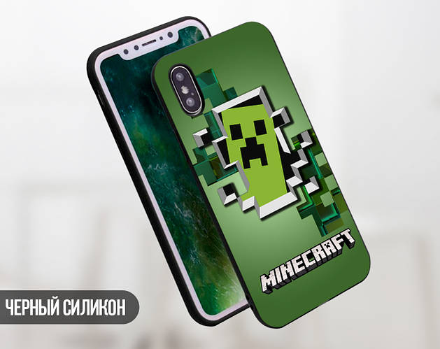 Силиконовый чехол Майнкрафт (Minecraft) для Xiaomi Redmi Note 9, цена ...