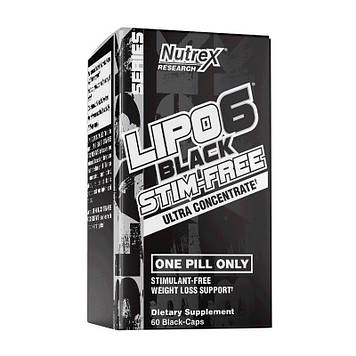 Lipo 6 Black Stim-Free Ultra Concentrate (60 black-caps)
