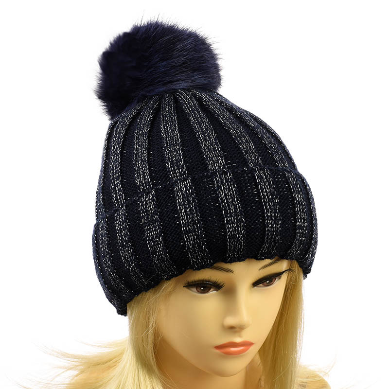 Шапка с люрексом на флисі "Фаіна"