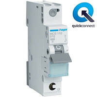 Автоматичний вимикач Quick Connect Hager MBS106. Ін=6А, хар-ка B