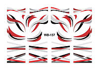 Водный Слайдер дизайн фото дизайн для ногтей с яркой печатью на любой фон с белой подложкой ленты