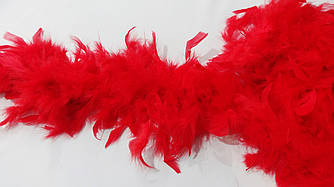Боа з пір'я 1,9-2,0 м червоне
