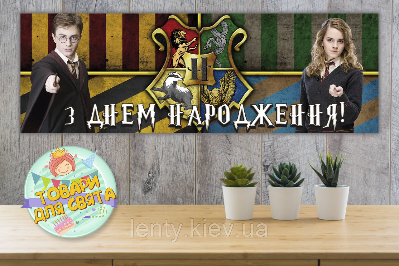 Плакат "Гаррі Поттер/Harry Potter" 30х90 см Тематичний для Кенді — бару — Український