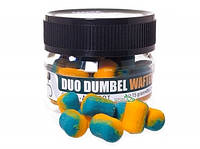 Бойли Carp Zoom Duo Dumbel Wafters Ø8x12mm 15g Squid - Apricot (двоколірні подовгасті Кальмар - Абрикос)