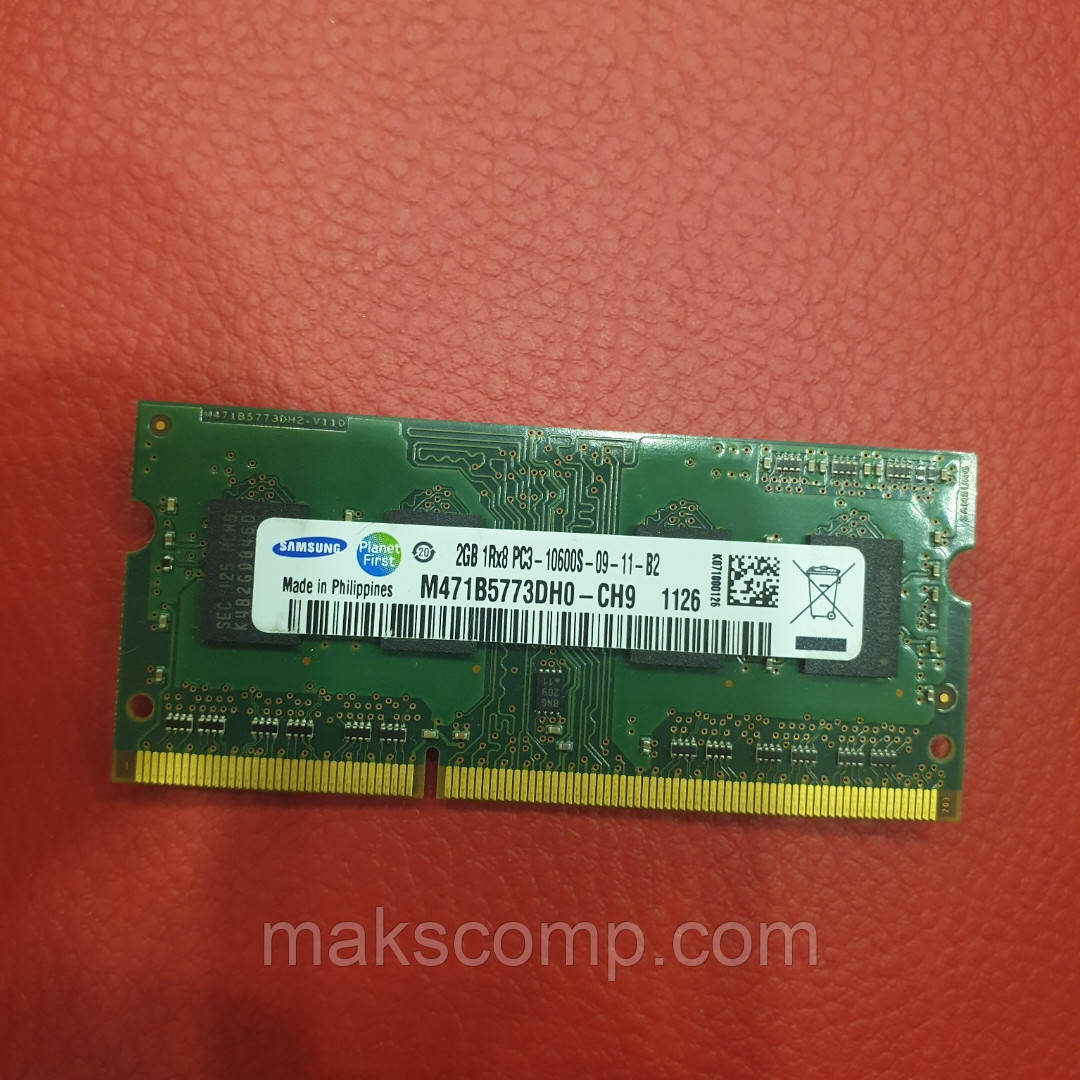Samsung 2Gb So-Dimm PC3-10600S DDR3-1333 (M471B5773DH0-CH9)