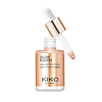 Рідкий хайлайтер для особи з металевим фінішем KIKO Glow Fusion Highlighting Drops 02