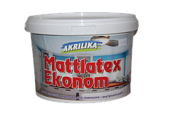 Водоемульсійна фарба для внутрішніх робіт Mattlatex Econom Akrilika 4,2 кг