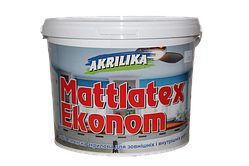 Водоемульсійна латексна фарба Mattlatex Econom Akrilika 7 кг