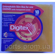 Коробки Digitex box slim color не бьющийся пластик для компакт-дисков - фото 1 - id-p1308650243