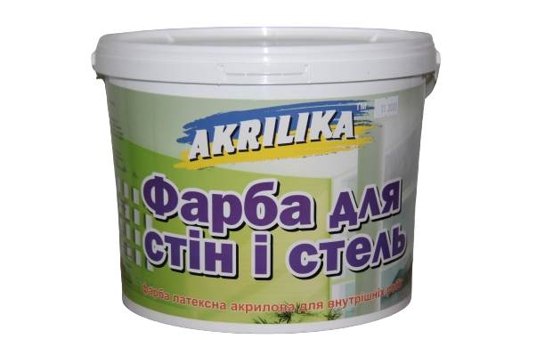 Водоемульсійна фарба для внутрішніх робіт Akrilika 7 кг