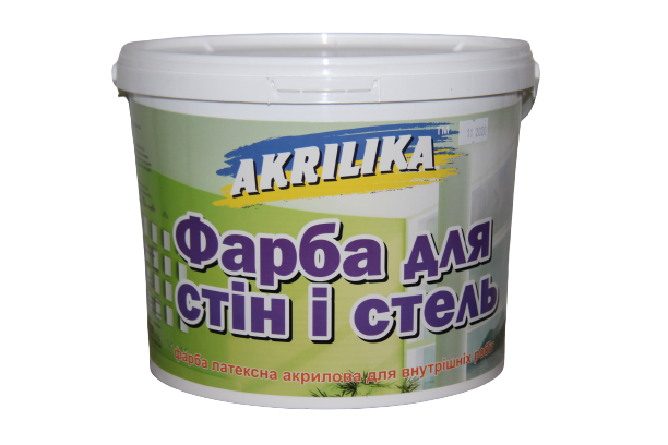 Водоэмульсионная краска для внутренних работ Akrilika 7 кг - фото 1 - id-p254776999