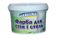 Водоемульсійна фарба для стін і стель Akrilika 4,2 кг
