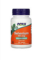 Селен, Now foods Selenium, 100 mcg, 100 Tablets