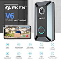 Бездротовий відео дзвінок Eken V6 Wi-Fi вічко з датчиком руху і нічним баченням (RZ226)