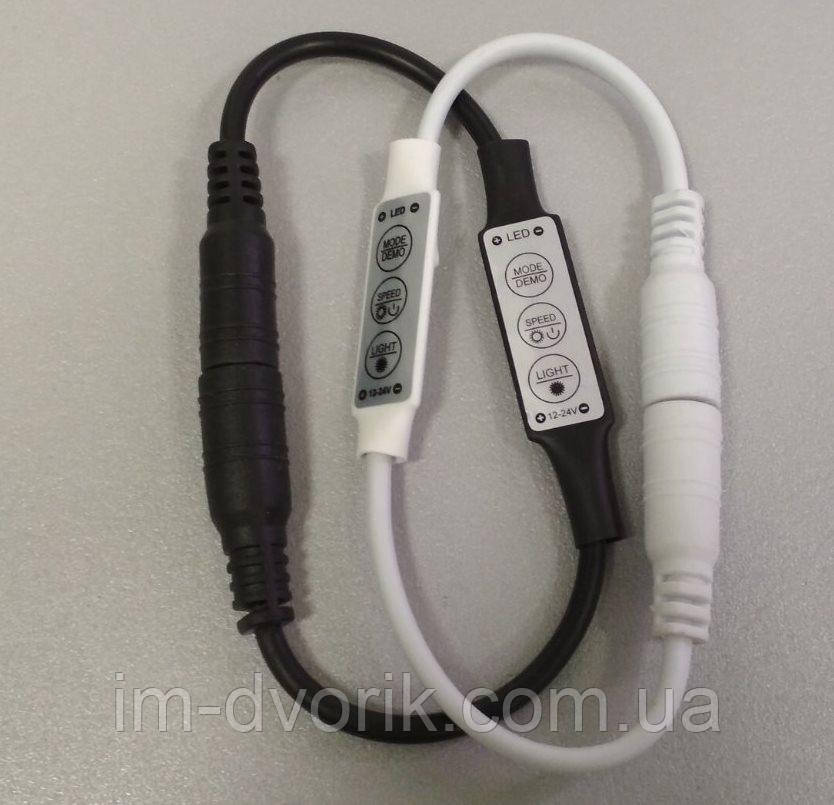 Диммер для LED освітлення 12/24В 6А без пульта з роз'ємами DC 5,5 мм