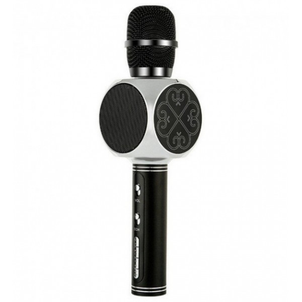 Бездротовий портативний Bluetooth мікрофон з функцією зміни голосу Magic Karaoke YS-63 Silver (RZ558), фото 1