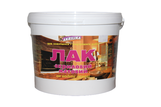 Лак акриловий матовий Akrilika 5 кг