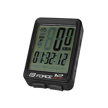 Велокомп'ютер FORCE WLS 12 функцій