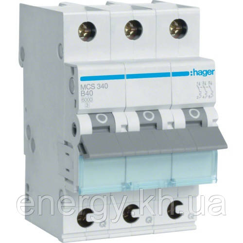 Автоматичний вимикач Quick Connect Hager MBS106. Ін=6А, хар-ка B, фото 1
