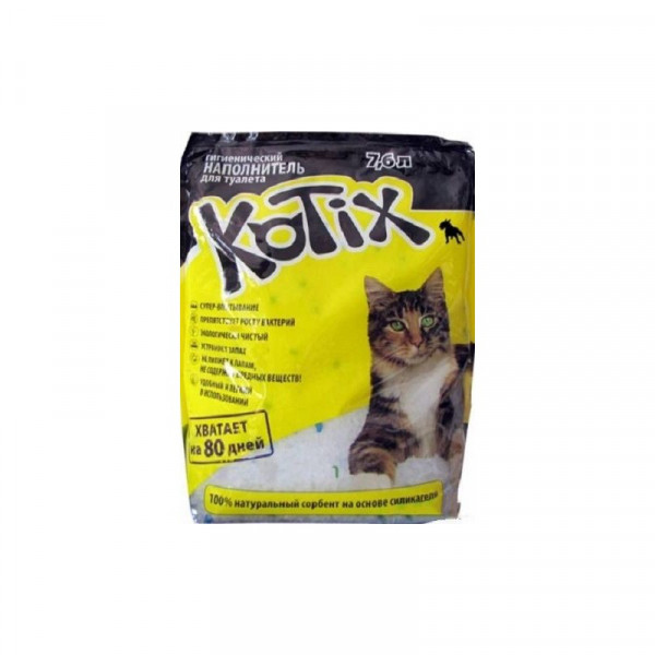 Наповнювач силікагель для котів, Kotix (Котікс), 5 л, фото 1