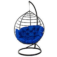 Крісло-кокон з опорою 180 см 150 кг Синє