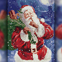 Мозаика алмазная Дед Мороз с подарками 40х50 TWD70001