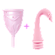 Менструальна чаша жіноча чашка напередодні розміру L з портативним душем, діаметр 3,8 см, фото 2