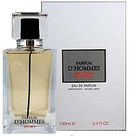 Чоловіча парфумована вода Parfume D. Homme Sport 100ml. Fragrance World.100ml.(100% ORIGINAL)