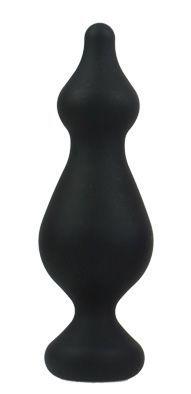 Anal Plug Adrien Lastic Amuse Big Black (L) з двома переходами, Макс. діаметр 4,4 см