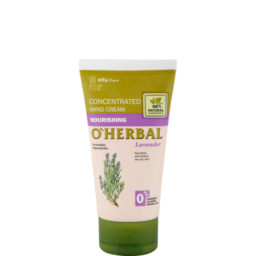 Концентрат-крем для рук живильний з екстрактом лаванди 50 мл, O Herbal.