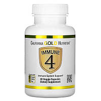 Immune4, средство для укрепления иммунитета,California Gold Nutrition, 60 капсул