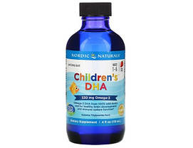 Риб'ячий жир для дітей Nordic Naturals children's DHA 530 mg Omega-3 119 мл полуниця, фото 5