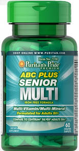 Витамины 50+ Puritan's Pride ABC Senior Plus Multi 60 капс.