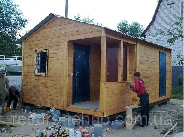 Каркасний будинок 6 м х 4 м Фальшбрус