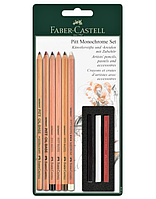 Набор карандашей для рисунка 9 предметов PITT Monochrome Faber-Castell 112998