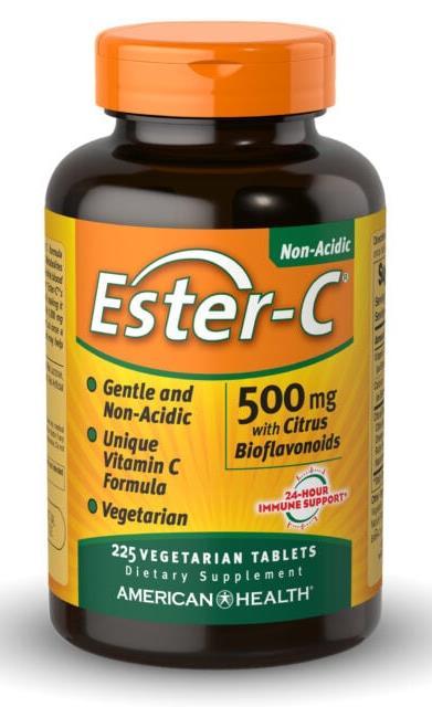 American Health Ester-C 500mg with Citrus Bioflavonoids 225 veg tabs
