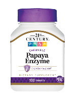 Papaya Enzyme 21st Century Папаин для пищеварения 100 таб (США)