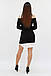 Розмір: S | Комбіноване жіноче плаття, чорний, фото 7