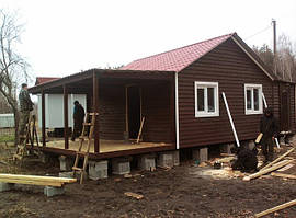 Модульний будинок дачний 36 м/кв із набору дошки