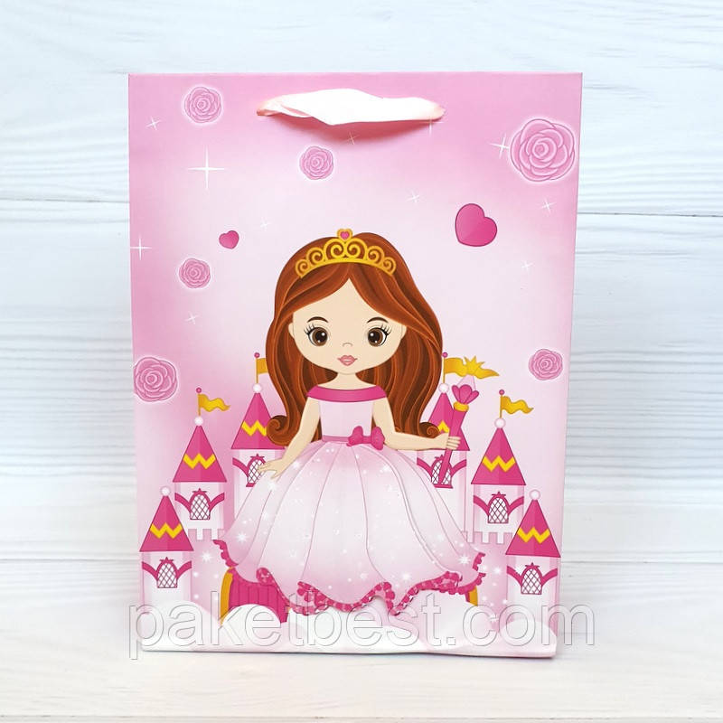 Пакет подарунковий Преміум Середній 3D 18х24х8,5см