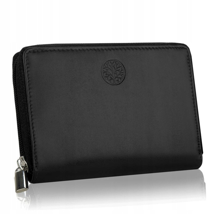 Жіночий шкіряний гаманець Betlewski з RFID 14,5 х 10 х 2 (BPD-DZ-361) - чорний, фото 1