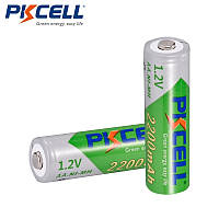 Акумулятор АА Ni-Mh PKCELL 1.2 В 2200 mAh мА·год LSD акум 1,2 В нікель метал гідрид перезарядна батарея