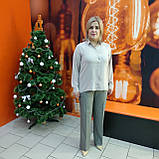 Жіночі сірі брюки класика штани принт, фото 2