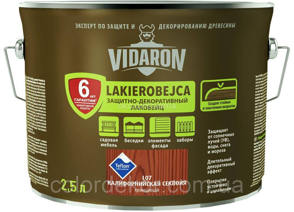 Просочення для дерева з біозахистом VIDARON LAKIEROBEJCA L07 каліфорнійська секвоя 2,5 л