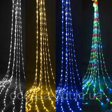 Xmas гірлянда LED (Водоспад 2M*2M) 200-WW-2 Теплий білий, фото 1
