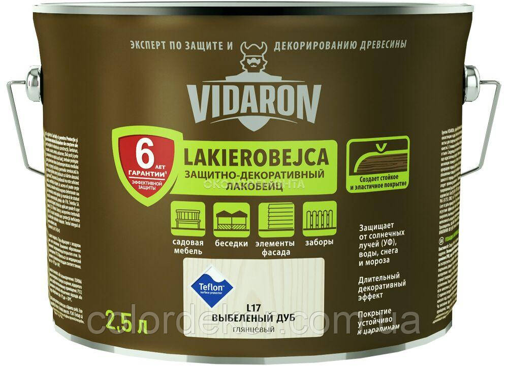 Просочення для дерева з біозахистом VIDARON LAKIEROBEJCA L19 золотий дуб 2,5 л