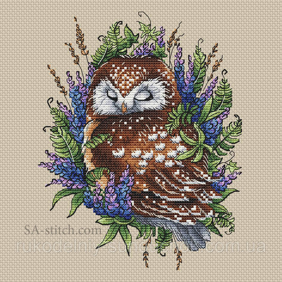 Набір для вишивання хрестом Совині сни П009, фото 1