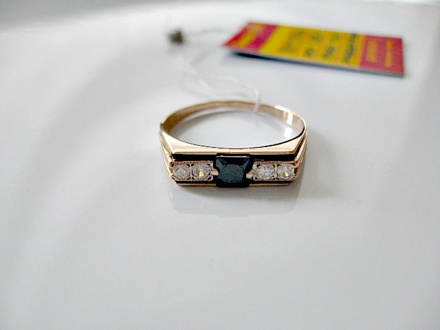 Чоловічий перстень печатка з Халкидоном - 1.93 грама 19 мм. Золото 585 проби