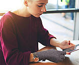 Турмалінові компресійні рукавички від артриту пальців кисті з біофотонами, фото 3