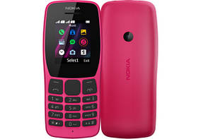 Телефон Nokia 110 DUOS рожевого кольору